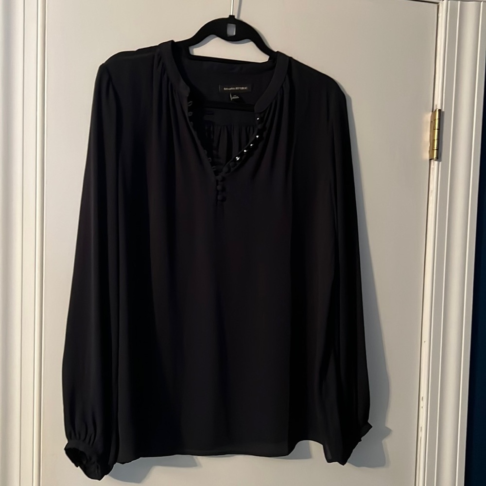 Banana republic poly blouse. Never worn